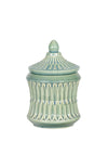 Fern Cottage Small Jar with Lid, Green