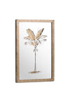 Fern Cottage Metallic Mirrored Brass Palm Wall Art