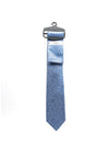 Fletcher’s Gallery Confetti Print Tie & Pocket Square Set, Taupe & Blue