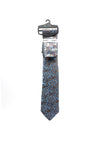 Fletcher’s Gallery Paisley Print Tie & Pocket Square Set, Blue & Brown