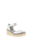 Fly London Ankle Strap Leather Sandals, Silver