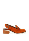 Fly London Cuth Sling Back Suede Shoes, Orange