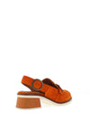 Fly London Cuth Sling Back Suede Shoes, Orange