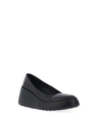 Fly London Wedge Heel Shoes, Black