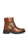 Fly London Rily Leather Buckle Boots, Camel
