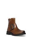 Fly London Rily Leather Buckle Boots, Camel