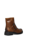 Fly London Rily Leather Buckle Boots, Camel