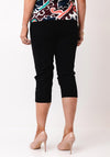 Yew Cargo Style Capri Trousers, Black