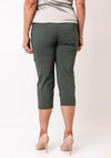 Yew Cargo Style Capri Trousers, Khaki