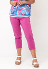 Yew Cargo Style Capri Trousers, Pink
