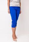 Yew Cargo Style Capri Trousers, Royal Blue