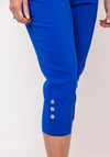 Yew Cargo Style Capri Trousers, Royal Blue
