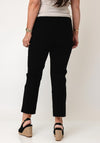Serafina Collection Slim Leg Cropped Trousers, Black
