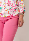 Serafina Collection Slim Leg Capri Trousers, Pink