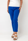 Serafina Collection Slim Leg Cropped Trousers, Royal Blue