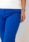 Serafina Collection Slim Leg Cropped Trousers, Royal Blue