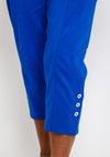 Leon Collection Cargo Style Capri Trousers, Royal Blue