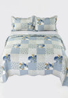 Forever England One Size Melissa Patchwork Bedspread, Blue