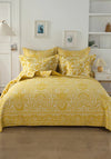 Forever England Libourne Damask Bedspread, Ochre