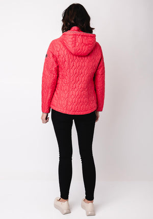 Frandsen Quilted Hooded Coat, Pink