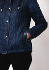Frandsen Quilted Hooded Coat, Navy