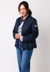 Frandsen Quilted Zipped Jacket, Navy