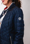 Frandsen Quilted Zipped Jacket, Navy