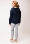Frandsen Zipped Hooded Raincoat, Navy