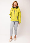 Frandsen Zipped Hooded Raincoat, Lime Green