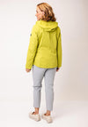Frandsen Zipped Hooded Raincoat, Lime Green