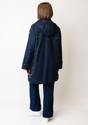 Frandsen Water Repellent Hooded Coat, Navy