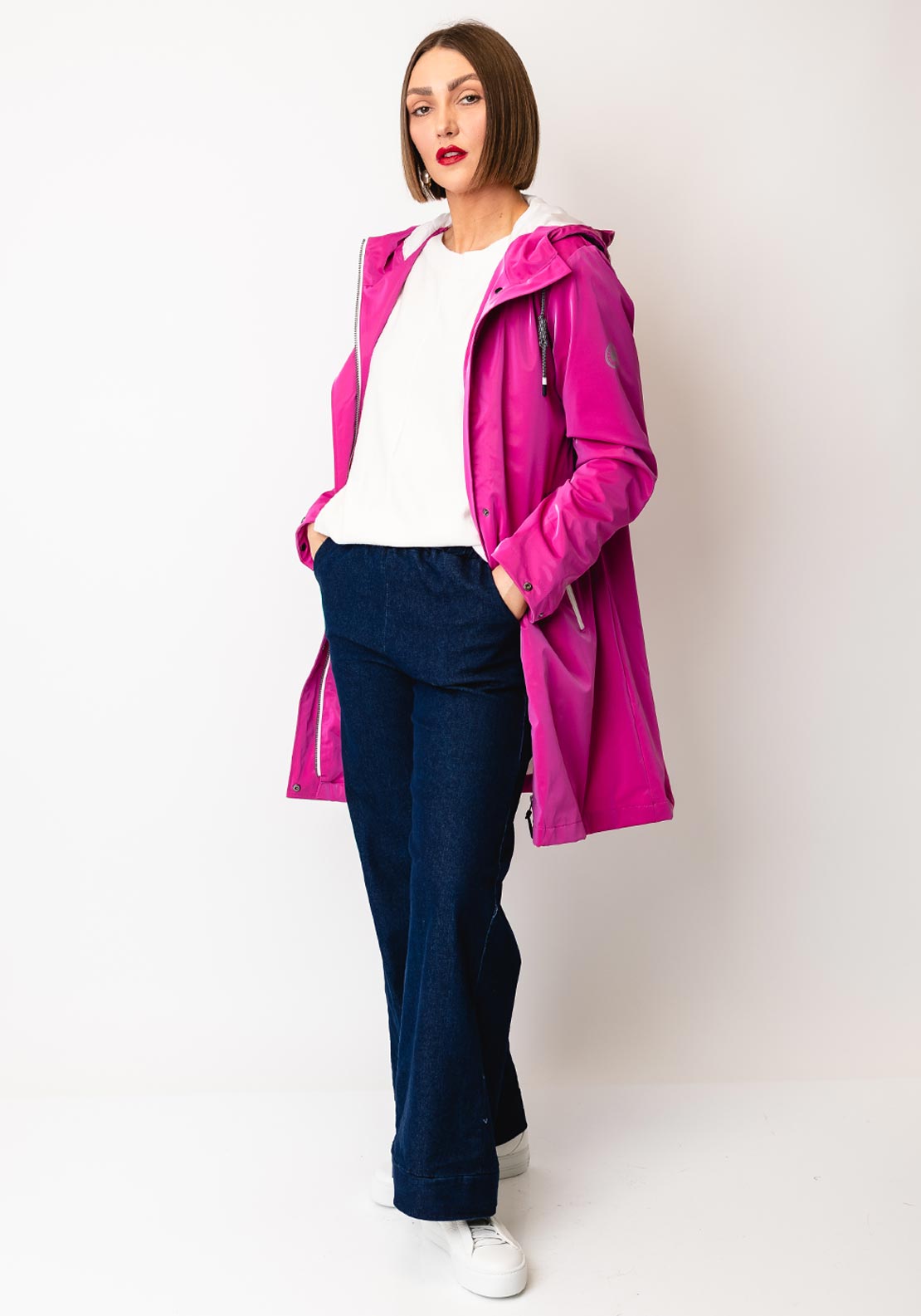 Frandsen Water Repellent Hooded Coat, Pink