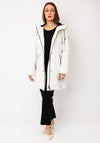 Frandsen Long Full Zip Waterproof Coat, Cream
