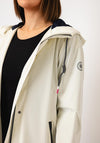 Frandsen Long Full Zip Waterproof Coat, Cream