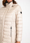 Frandsen Long Quilted Coat, Beige