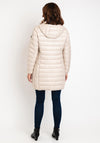 Frandsen Long Quilted Coat, Beige