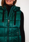 Frandsen Detachable Hood Quilted Gilet, Green