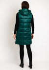 Frandsen Detachable Hood Quilted Gilet, Green