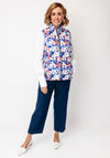 Frandsen Patterned Reversable Quilted Gilet, Blue Multi