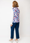 Frandsen Patterned Reversable Quilted Gilet, Blue Multi