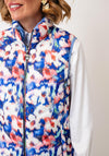 Frandsen Patterned Reversable Quilted Gilet, Blue Multi