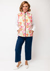 Frandsen Patterned Reversible Quilted Gilet, Pink Multi