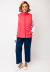 Frandsen Patterned Reversible Quilted Gilet, Pink Multi