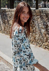 Fransa Maddie Longline Tunic Blouse, Hydrangea
