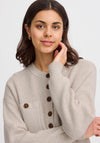 Fransa Bitte Pocket Front Jumper, Beige