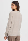Fransa Bitte Pocket Front Jumper, Beige
