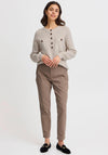 Fransa Bitte Pocket Front Jumper, Beige