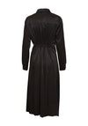Fransa Viline Wrap Detail Midi Dress, Black