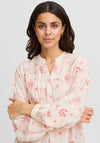 Fransa Lela Floral Print Blouse, Neutral