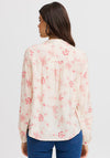 Fransa Lela Floral Print Blouse, Neutral